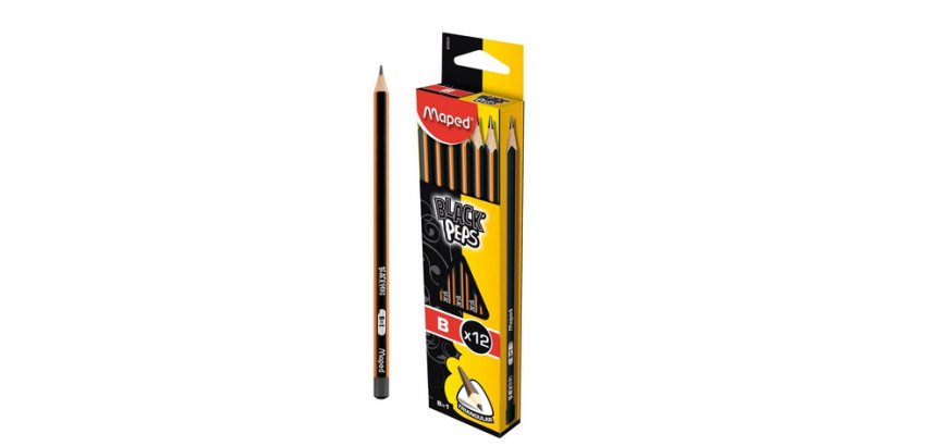 Crayon de papier BLACK'PEPS, degré de dureté: B