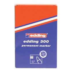 Marqueur permanent Edding 300 pointe ogive 1,5 à 3 mm noir