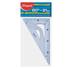 Equerre maped geometrique en plastique recicle 60          hypotenuse 21cm
