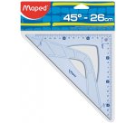 Maped 242426 triangle 45° triangle Plastic Blue, Translucent