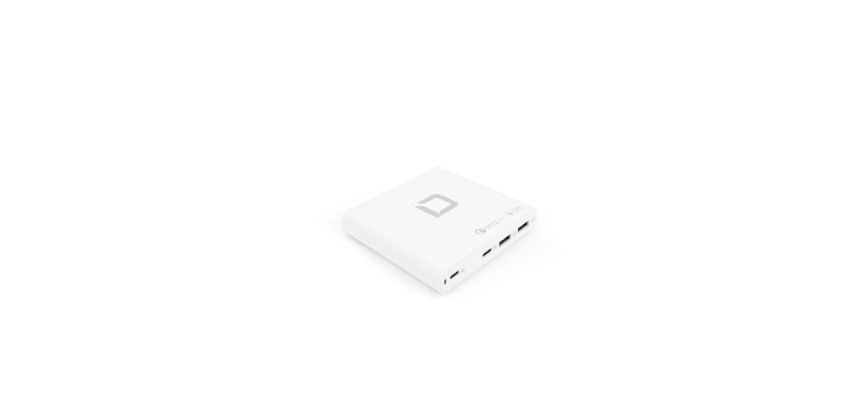 DICOTA D31893 chargeur d'appareils mobiles Ordinateur portable, Smartphone, Tablette Blanc Charge rapide Intérieure