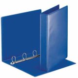 Classeur 4 anneaux cartonné Esselte Essentials personnalisable A4 - Dos 5 cm bleu