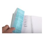 Carnet de vocabulaire reliure intégrale Koverbook A5 100 pages ligné + marge centrale couverture polypropylène transparent - Incolore