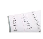 Carnet de vocabulaire reliure intégrale Koverbook A5 100 pages ligné + marge centrale couverture polypropylène transparent - Incolore