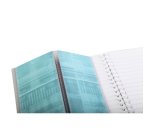 Carnet de vocabulaire reliure intégrale Koverbook A5 100 pages ligné + marge centrale couverture polypropylène transparent - Incolore