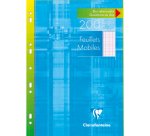 Feuillets mobiles sous étui A4 200 pages perforées grands carreaux