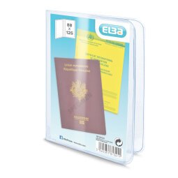 Etui passeport 8,8x12,5 pvc 20/100ème incolore