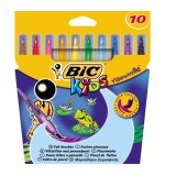 Visaquarelle Feutres de Coloriage avec Pointe Pinceau - Couleurs Assorties, Etui Carton de 10