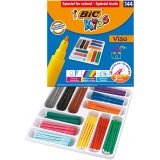 Visa Feutres de Coloriage à Pointe Fine - Couleurs Assorties, Classpack de 144