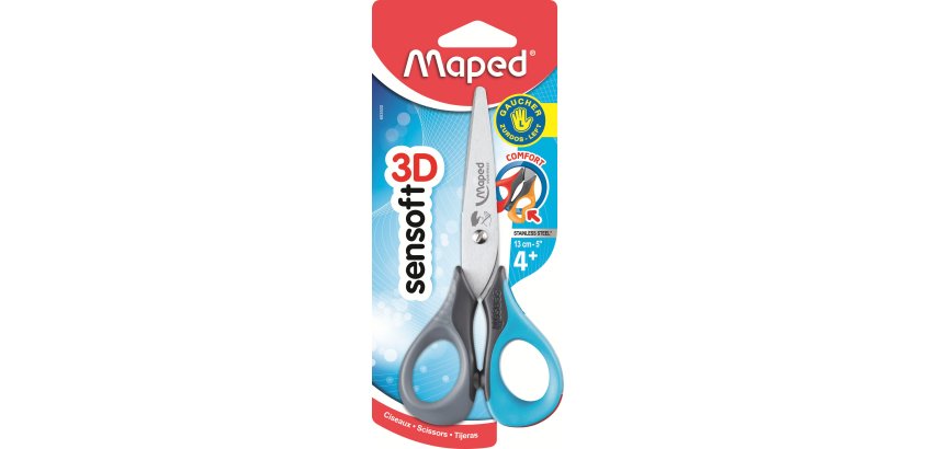 Ciseaux scolaires Sensoft 3D, longueur: 130 mm,