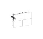 Fonestar SVW-1264N soporte para pantalla de señalización 177,8 cm (70") Negro