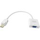 Vision TC-DPVGA câble vidéo et adaptateur 0,22 m VGA (D-Sub) DisplayPort Blanc