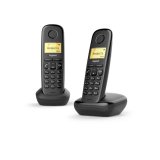 Gigaset A170 Duo Teléfono DECT/analógico Identificador de llamadas Negro