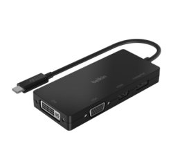 Belkin AVC003BTBK base para portátil y replicador de puertos Alámbrico USB 3.2 Gen 1 (3.1 Gen 1) Type-C Negro