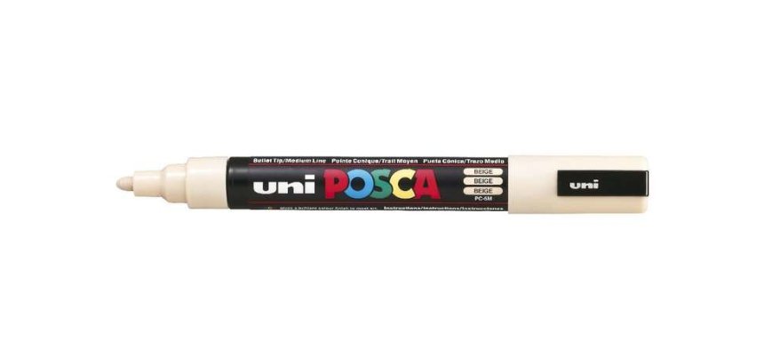 Marqueur posca pointe conique moyenne coloris beige