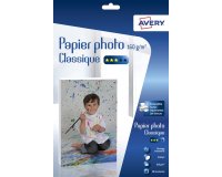 Papier photo avery brillant 160g a4 paquet de 50 feuilles