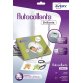 Sachet de 8 autocollants blancs brillants qualité photo A4. Impression jet d'encre