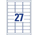 Avery L4737REV-25 self-adhesive label Rounded rectangle Removable White 810 pc(s)