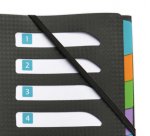 Trieur standard Oxford Memphis A4 8 positions couverture polypro noir