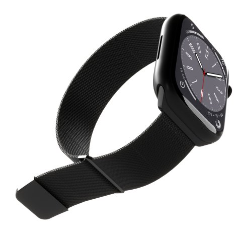 SBS Bracelet pour montre maille App Watch Noir- boîtier 38-40-41mm