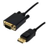 MCL MC294-1.5M câble vidéo et adaptateur 1,5 m DisplayPort VGA (D-Sub) Noir