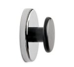 Aimant maul ferrite puissant avec bouton résistance 12kg coloris argenté diamètre 67mm