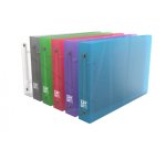 Classeur 2 anneaux plastifié à l'italienne Elba Hawai A5 - Dos 3 cm couleurs assorties