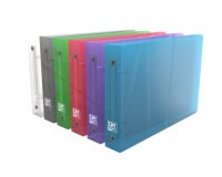 Classeur Oxford Hawai A5Paysag D30 2An Rond PP Translu Assorti
