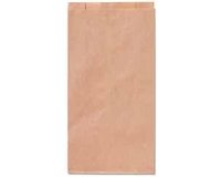 Sacchetti - carta kraft - 10x18 cm - soffietti laterali 3 cm - 45 gr - avana - Rex Sadoch - conf. 100 pezzi