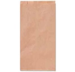 Sacchetti - carta kraft - 10x18 cm - soffietti laterali 3 cm - 45 gr - avana - Rex Sadoch - conf. 100 pezzi