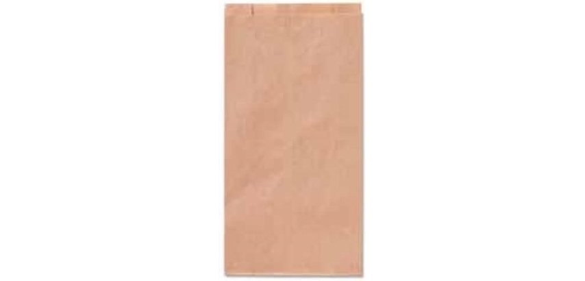 Sacchetti - carta kraft - 10x18 cm - soffietti laterali 3 cm - 45 gr - avana - Rex Sadoch - conf. 100 pezzi
