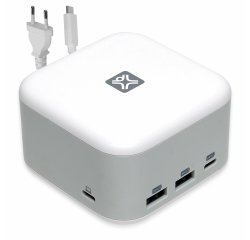 XtremeMac XWH-XCP-03 docking station With USB 3.2 Gen 1 (3.1 Gen 1) Type-C White