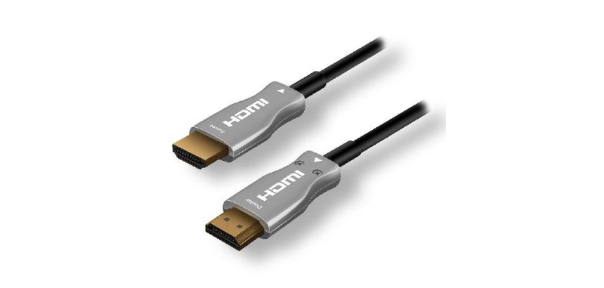 MCL MC385FO-30M câble HDMI HDMI Type A (Standard) Noir, Argent