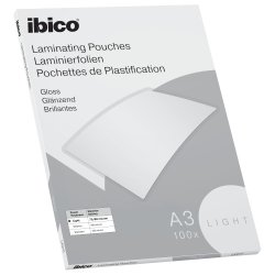 Pochette de plastification Ibico A3, 150 µ brillantes - Boîte de 100