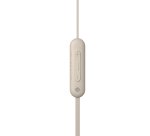 Sony WI-C100 Auriculares Inalámbrico Dentro de oído Llamadas/Música Bluetooth Beige