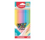 Crayon de couleur COLOR'PEPS Pastel, étui carton de 12