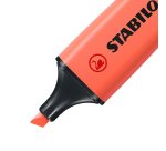 Surligneur stabilo boss original pastel encre base    eau pointe biseautee largeur  trace 2/5mm coloris douceur