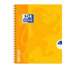 Cahier Oxford OpenFlex 17x22cm grands carreaux Seyès 100 pages reliure spirale couverture polypro coloris assortis