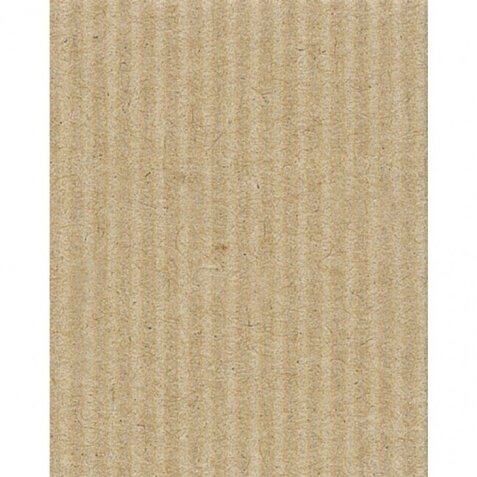 CARTON ONDULÉ, Rouleau moyenne cannelure 300g/m2 au format 50x70cm - Kraft