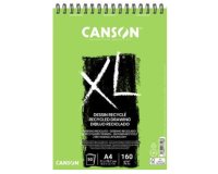 Bloc croquis canson xl recyclé spirale micro-perforations 160g a4 50f