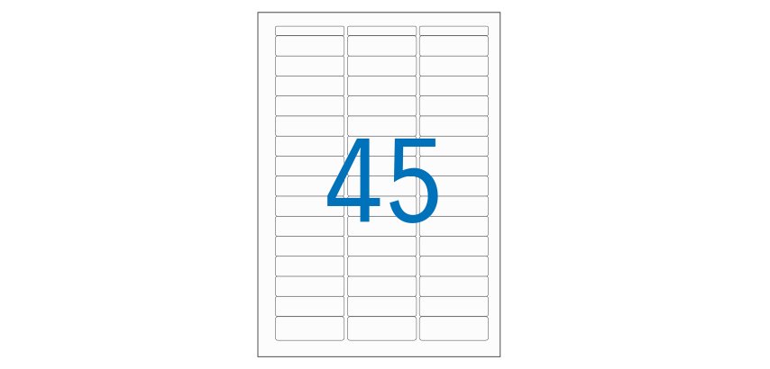 Étiquette adhésive apli agipa multi-usage 12.8x38mm laser jet d'encre formats paramétrés étui a5 720 unités