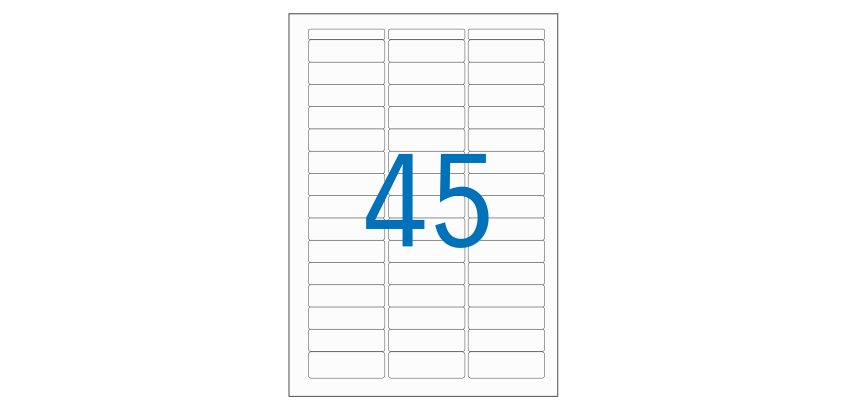 Etiquette adresse multi-usages 12,8 x 38 mm Agipa blanche - Pochette de 720