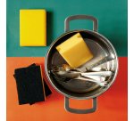 Perfetto 26945 spugna Rettangolare Nero, Giallo 4 pz