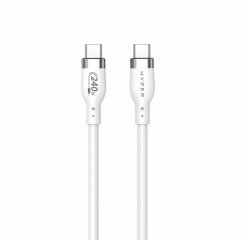 HYPER HJ4002WHGL câble USB USB 2.0 2 m USB C 0,48 Gbit/s 240 W Blanc