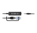 Hamlet HHEADM-UJX cuffia e auricolare Cablato Portatile Musica e Chiamate USB tipo-C Nero