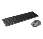 Port Designs Pack Keyboard + Mouse (FR) clavier Souris incluse Universel RF sans fil + Bluetooth AZERTY Gris