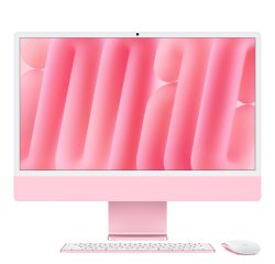 Apple iMac Apple M M4 59,7 cm (23.5") 4480 x 2520 pixels PC All-in-One 16 Go 256 Go SSD macOS Sequoia Wi-Fi 6E (802.11ax) Rose