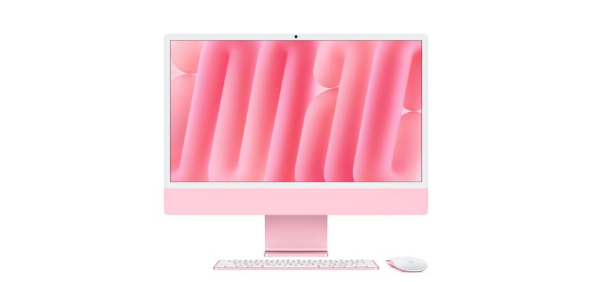 Apple iMac 24"Retina Display 4,5K, Chip M4 con CPU 8-core, GPU 8-core, 16GB, 256GB SSD, Rosa