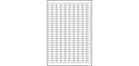 Etichette adesive L4730REV - in carta - angoli arrotondati - rimovibili - 17,8 x 10 mm - 270 et/fg - 25 fogli - bianco - Avery