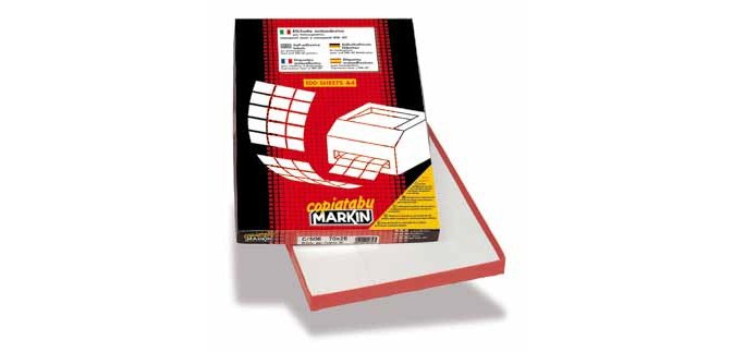 Markin 210C576 printer label White